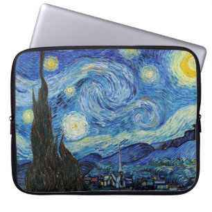 Vincent Van Gogh Stjärnkväll Vintage Finkonst Laptop Fodral