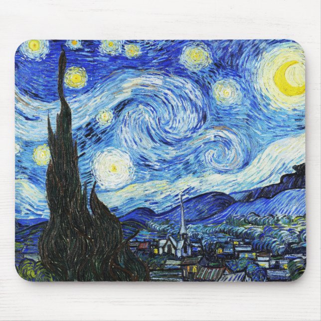 Vincent Van Gogh, Stjärnkvällsmålningen Musmatta (Framsidan)