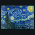 Vincent van gogh-stjärnnatt<br><div class="desc">Van Goghs berömd,  "Starry Natt". Under sin vistelse på Saint Remy-asyl på 1880-talet skildrade van Gogh det rullande backe och cypress träd som han såg från sitt fönster. Digitalt utökat med PixDezines. Copyright © 2008-2016 PixDezines.com™ och PixDezines™ på zazzle.com. Alla rättigheter förbehållna.</div>