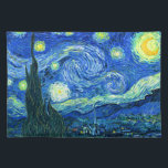 Vincent van gogh-stjärnnatt bordstablett<br><div class="desc">Van Goghs berömd,  "Starry Natt". Under sin vistelse på Saint Remy-asyl på 1880-talet skildrade van Gogh det rullande backe och cypress träd som han såg från sitt fönster.  Digitalt utökat med PixDezines.  Copyright © 2008-2016 PixDezines.com™ och PixDezines™ på zazzle.com. Alla rättigheter förbehållna.</div>