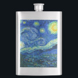 Vincent van gogh-stjärnnatt fickplunta<br><div class="desc">Van Goghs berömd,  "Starry Natt". Under sin vistelse på Saint Remy-asyl på 1880-talet skildrade van Gogh det rullande backe och cypress träd som han såg från sitt fönster. Digitalt utökat med PixDezines. Copyright © 2008-2016 PixDezines.com™ och PixDezines™ på zazzle.com. Alla rättigheter förbehållna.</div>