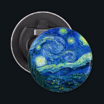 Vincent van gogh-stjärnnatt flasköppnare<br><div class="desc">Van Goghs berömd,  "Starry Natt". Under sin vistelse på Saint Remy-asyl på 1880-talet skildrade van Gogh det rullande backe och cypress träd som han såg från sitt fönster. Digitalt utökat med PixDezines. Copyright © 2008-2016 PixDezines.com™ och PixDezines™ på zazzle.com. Alla rättigheter förbehållna.</div>