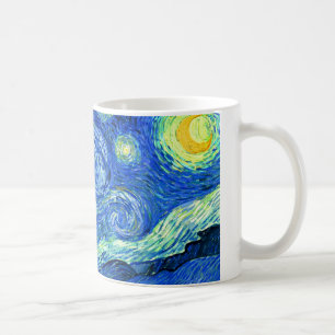 Vincent van gogh-stjärnnatt kaffemugg