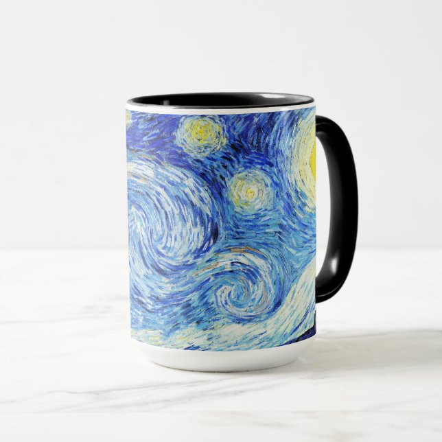Vincent Van Gogh, Stjärnnatt-målningen Mugg (Framsida höger)