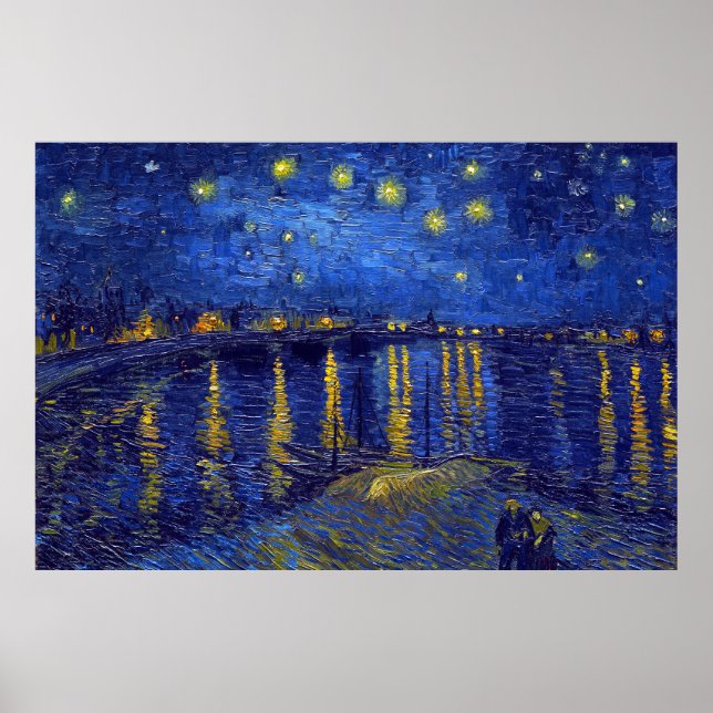 Vincent Van Gogh, Stjärnnatt-målningen Poster (Framsidan)