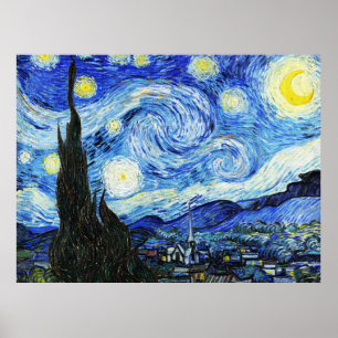 Vincent Van Gogh, Stjärnnatt-målningen Poster