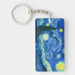 vincent van gogh stjärnnatt nyckelring