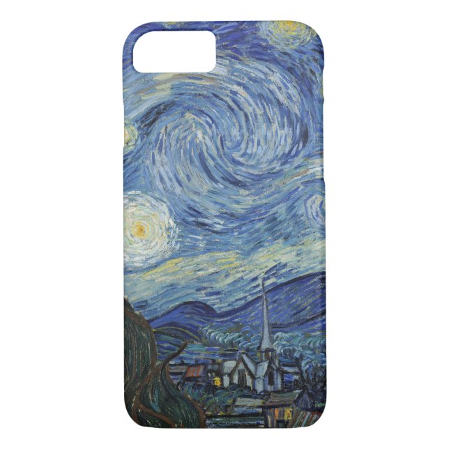 Vincent van Gogh | Stjärnnatten, juni 1889 Case-Mate iPhone Skal (Baksida)