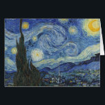 Vincent van Gogh | Stjärnnatten, juni 1889 Hälsningskort<br><div class="desc">The Starry Night,  June 1889 (oil on canvas),  Gogh,  Vincent van (1853-90) / Museum of Modern Art,  New York,  USA / The Bridgeman Art Bibliotek | Bilduppsamlingsnummer: XOS702746</div>