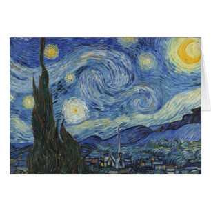 Vincent van Gogh Stjärnnatten, juni 1889 Hälsningskort
