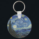 Vincent van Gogh | Stjärnnatten, juni 1889 Nyckelring<br><div class="desc">VAN GOGH->Post-Impressionist, stjärnor, stjärna, nokturne, liggande, kyrkspire, måne, månljus, träd, himlar, kosmisk, St, Remy, Provence, Fransk, Saint-Remy, Post-Impressionism, iconic\\Starry Night,  June 1889 (oil on canvas),  Gogh,  Vincent van (1853-90) / Modern Art-museet,  New York,  USA / Bridgeman Art Bibliotek | Bilduppsamlingsnummer: XOS702746</div>