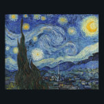 Vincent van Gogh | Stjärnnatten, juni 1889 Poster<br><div class="desc">The Starry Night,  June 1889 (oil on canvas),  Gogh,  Vincent van (1853-90) / Museum of Modern Art,  New York,  USA / The Bridgeman Art Bibliotek | Bilduppsamlingsnummer: XOS702746</div>