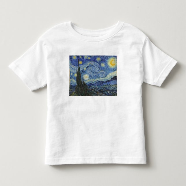 Vincent van Gogh | Stjärnnatten, juni 1889 T-shirt (Framsida)