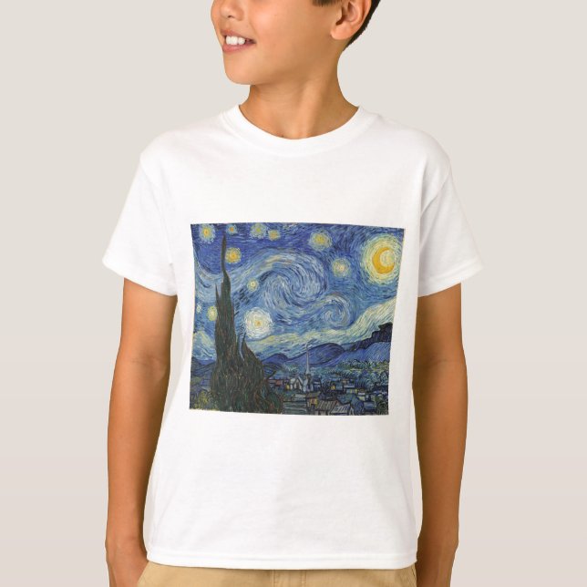 Vincent van Gogh | Stjärnnatten, juni 1889 Tee Shirt (Framsida)
