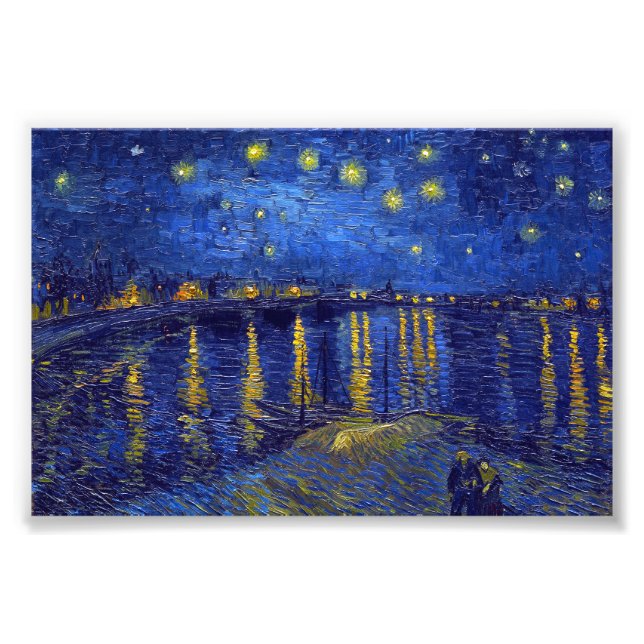 Vincent Van Gogh, Stjärnornas natt-målning Fototryck (Framsidan)