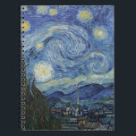 Vincent van Gogh| Stjärtnatten, juni 1889 Anteckningsbok<br><div class="desc">VAN GOGH->Post-Impressionist, stjärnor, star, stjärna, nocturne, landskap, kyrkospire, måne, månljus, träd, himlar, kosmic, St, Remy, Provence, Fransk, Saint-Remy, Post-Impressionism, iconic\\The Starry Natt,  juni 1889 (olja på canvas),  Gogh,  Vincent van (1853-90) / Museum of Modern Art,  New York,  USA / Bridgeman Art Bibliotek| Bilduppsamlingsnummer: XOS702746</div>