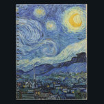 Vincent van Gogh| Stjärtnatten, juni 1889 Anteckningsbok<br><div class="desc">The Starry Nght,  June 1889 (oil on canvas),  Gogh,  Vincent van (1853-90) / Museum of Modern Art,  New York,  USA / Bridgeman Art Bibliotek| Bilduppsamlingsnummer: XOS702746</div>