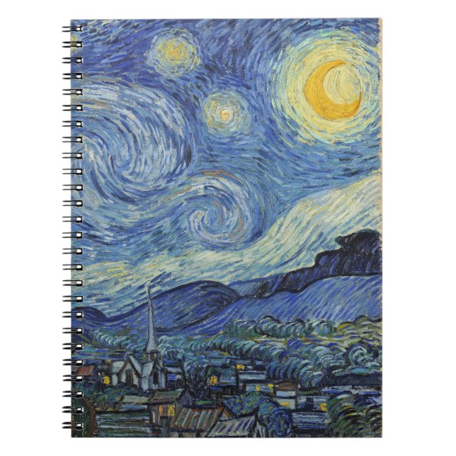 Vincent van Gogh| Stjärtnatten, juni 1889 Anteckningsbok (Framsidan)