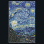 Vincent van Gogh| Stjärtnatten, juni 1889 Brevpapper<br><div class="desc">VAN GOGH->Post-Impressionist, stjärnor, star, stjärna, nocturne, landskap, kyrkospire, måne, månljus, träd, himlar, kosmic, St, Remy, Provence, Fransk, Saint-Remy, Post-Impressionism, iconic\\The Starry Natt,  juni 1889 (olja på canvas),  Gogh,  Vincent van (1853-90) / Museum of Modern Art,  New York,  USA / Bridgeman Art Bibliotek| Bilduppsamlingsnummer: XOS702746</div>