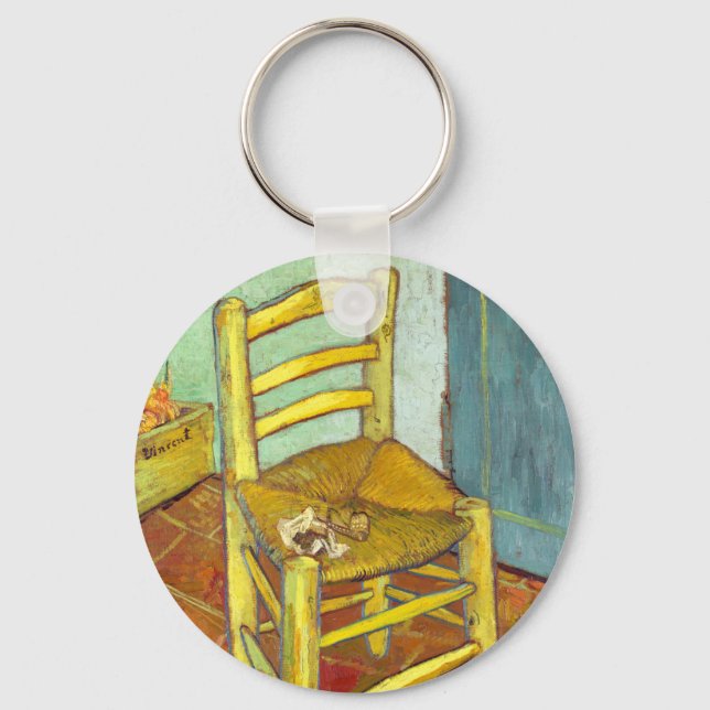 Vincent Van Gogh Stol med pipa Nyckelring (Framsida)