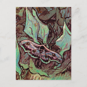 Vincent Van Gogh - Stor Påfågelspinnare Finkonst Vykort
