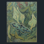 Vincent van Gogh - Stora påfågelsslända Anteckningsbok Med Spiral<br><div class="desc">Stor påfågelsspinnare (1889) av Vincent van Gogh är en vintage stilleben inom postimpressionism konstnärlig naturskildring. En insekts,  påfågelsspinnarens,  placering i en vårträdgård med Calla liljor och andra växter. Van Gogh kallade den för en "dödskallefjäril" och målade en dödskalle på baksidan av dess kropp.</div>