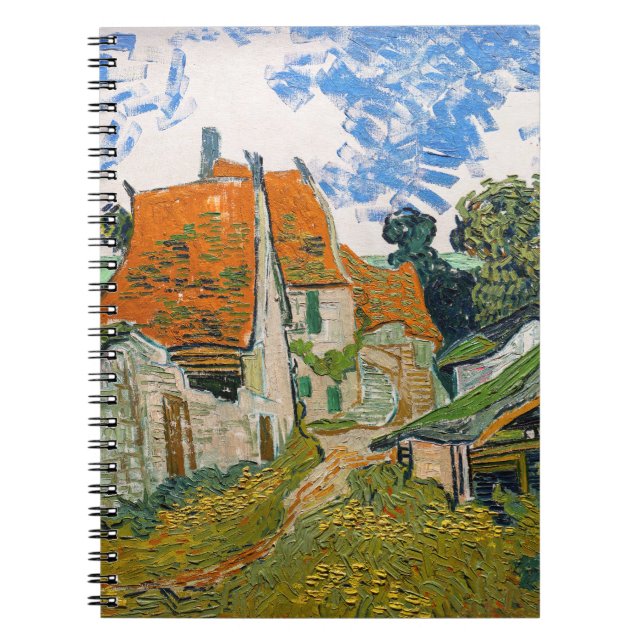 Vincent van Gogh - Street in Auvers-sur-Oise Anteckningsbok (Framsidan)