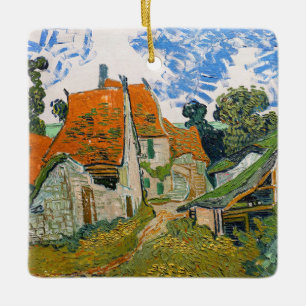 Vincent van Gogh - Street in Auvers-sur-Oise Julgransprydnad Keramik