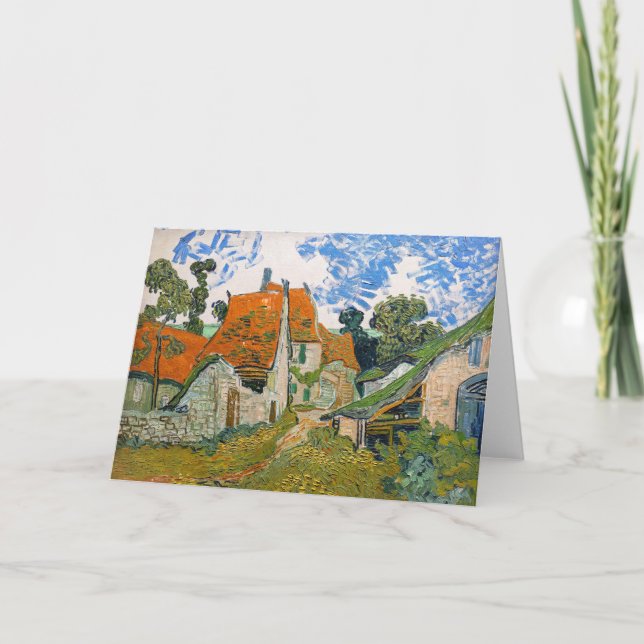 Vincent van Gogh - Street in Auvers-sur-Oise Kort (Framsida)