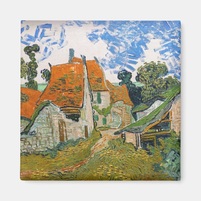 Vincent van Gogh - Street in Auvers-sur-Oise Magnet (Framsidan)