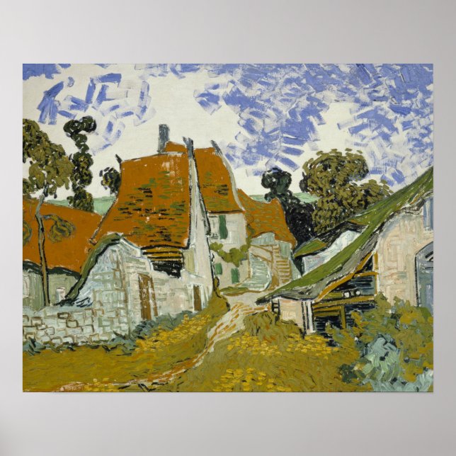Vincent van Gogh - Street in Auvers-sur-Oise Poster (Framsidan)