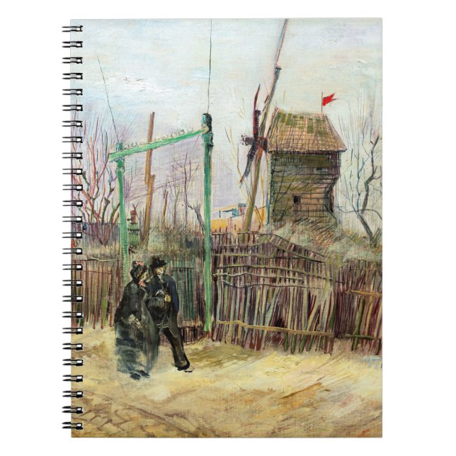Vincent van Gogh - Street Scene i Montmartre Anteckningsbok (Framsidan)