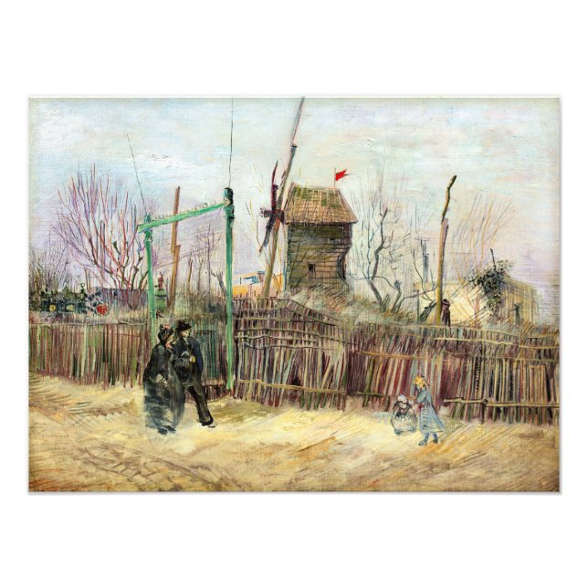 Vincent van Gogh - Street Scene i Montmartre Fototryck (Framsidan)
