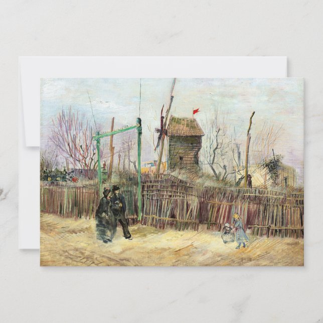 Vincent van Gogh - Street Scene i Montmartre Inbjudningar (Framsida)