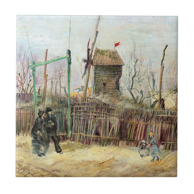 Vincent van Gogh - Street Scene i Montmartre Kakelplatta (Framsidan)