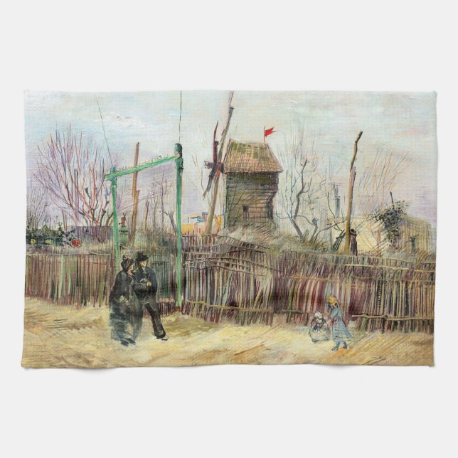 Vincent van Gogh - Street Scene i Montmartre Kökshandduk (Horisontell)