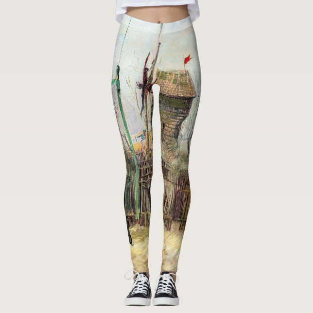 Vincent van Gogh - Street Scene i Montmartre Leggings (Framsida)