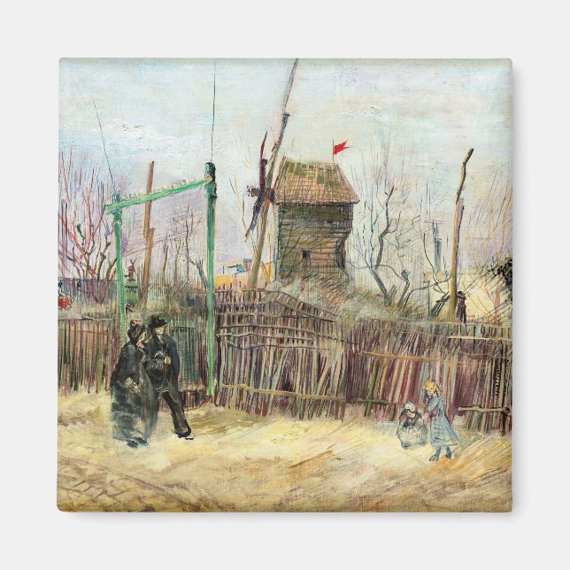 Vincent van Gogh - Street Scene i Montmartre Magnet (Framsidan)