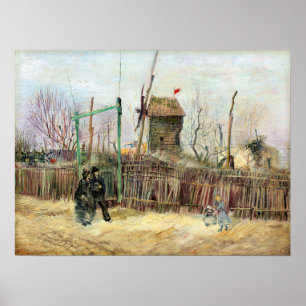 Vincent van Gogh - Street Scene i Montmartre Poster