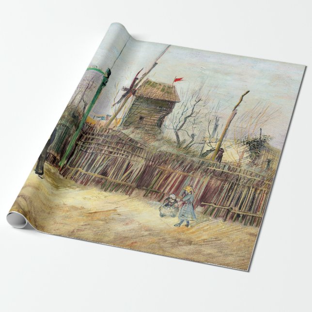 Vincent van Gogh - Street Scene i Montmartre Presentpapper (Utrullad)