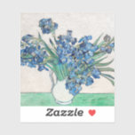 Vincent Van Gogh. Stryk. Impressionistisk blommigt Klistermärken<br><div class="desc">Vincent Van Gogh "Irises"-klistermärke.</div>