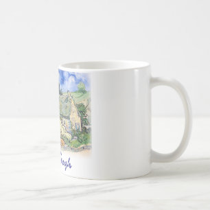 Vincent Van Gogh - stugor med Thatched tak Kaffemugg