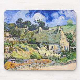 Vincent Van Gogh - stugor med Thatched tak Musmatta