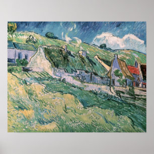 Vincent Van Gogh stugor på Auvers-sur-Oise Poster