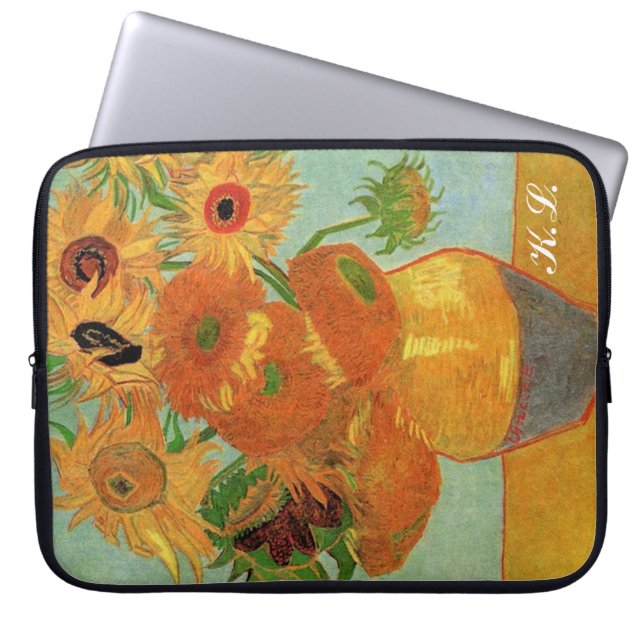 Vincent van Gogh,Sunblommor Laptop Fodral (Framsidan)