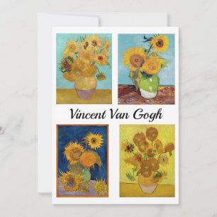 Vincent Van Gogh Sunblommor Serie Inbjudningar