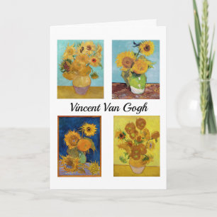 Vincent Van Gogh Sunblommor Serie Kort