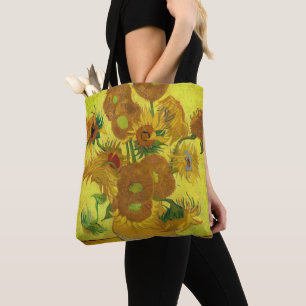 Vincent Van Gogh Sunblommor Tote Bag Tygkasse