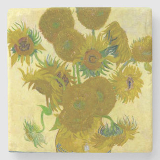 Vincent Van Gogh Sunblommor Underlägg Sten