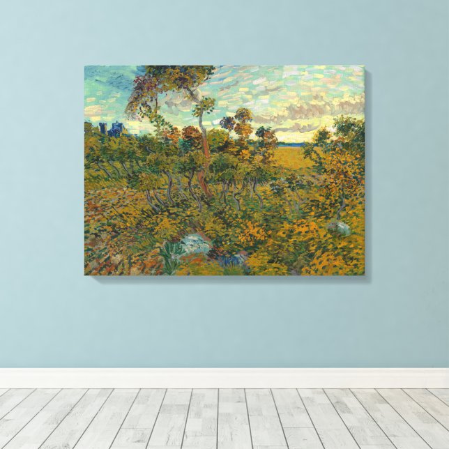 Vincent Van Gogh, Sunset at Montmajour Canvastryck (Insitu (trägolv))